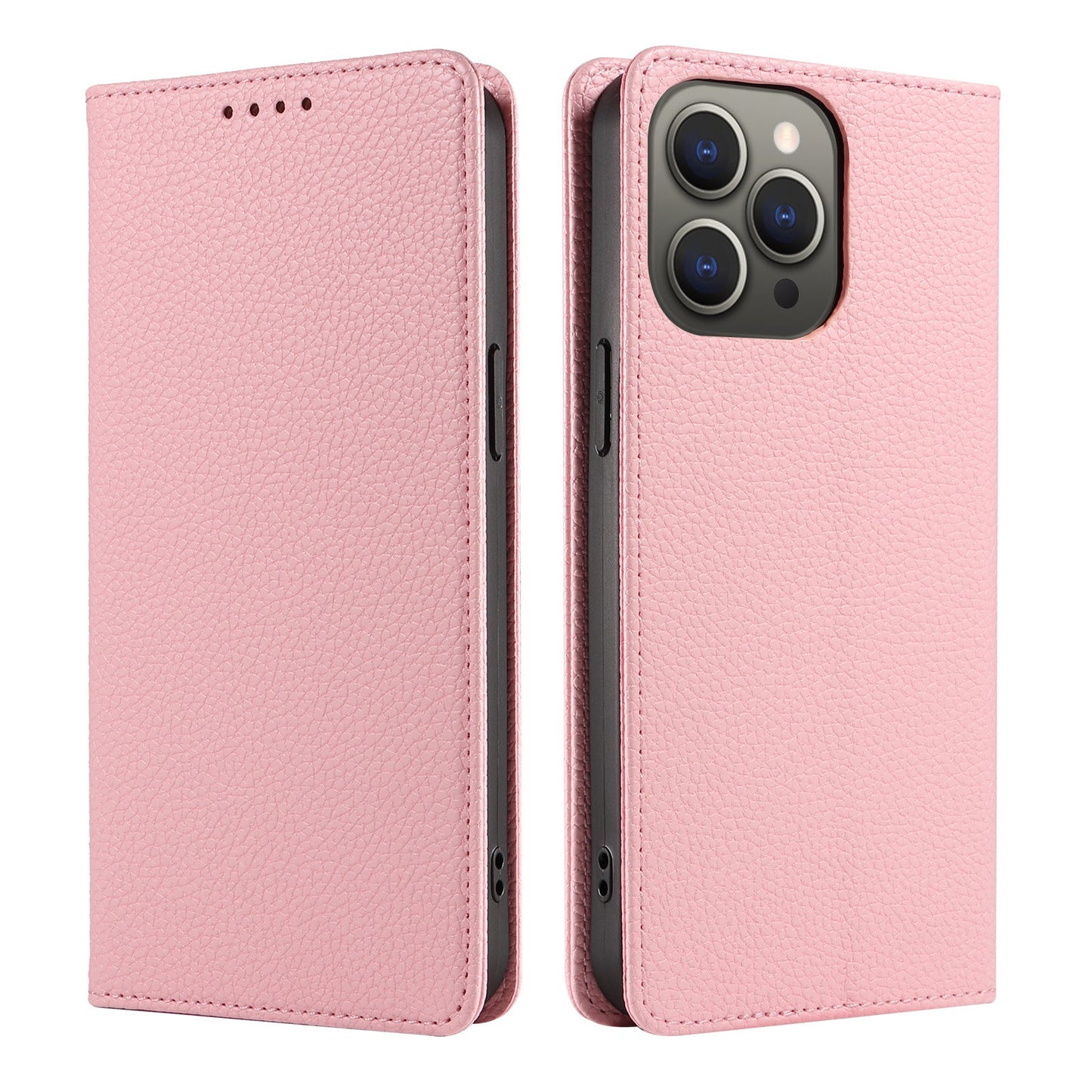 Leather Flip Iphone Wallet Case With Card Holder