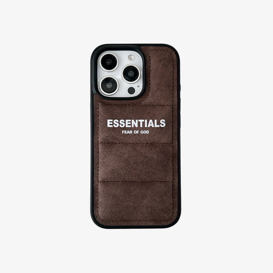 Brown Suede x Puffer Case