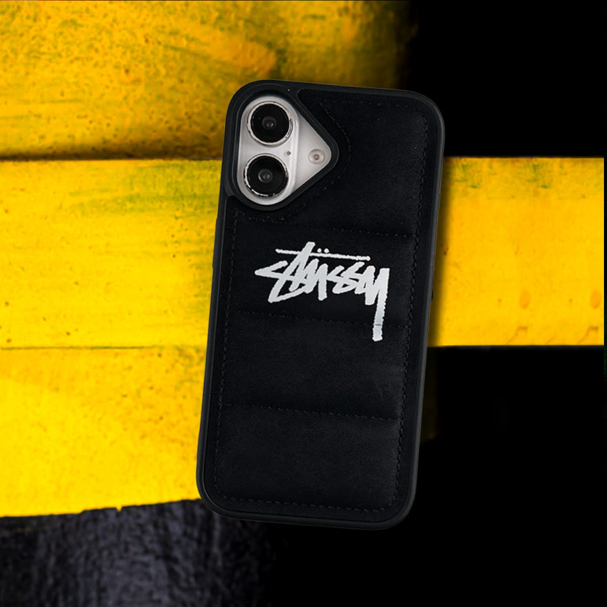 ST Suede Black Puffer Case