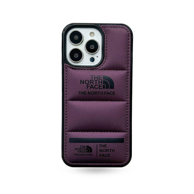 Purple North Face iPhone Case