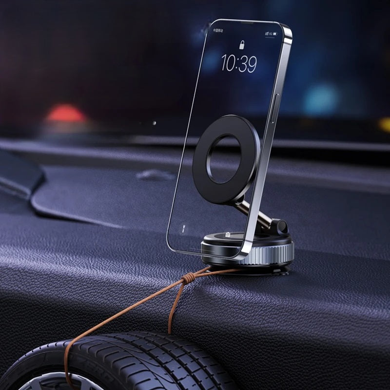 Phantom Magnetic Mount Car Phone Holder – 360° Strong Magnetic Suction Cup for Secure Navigation