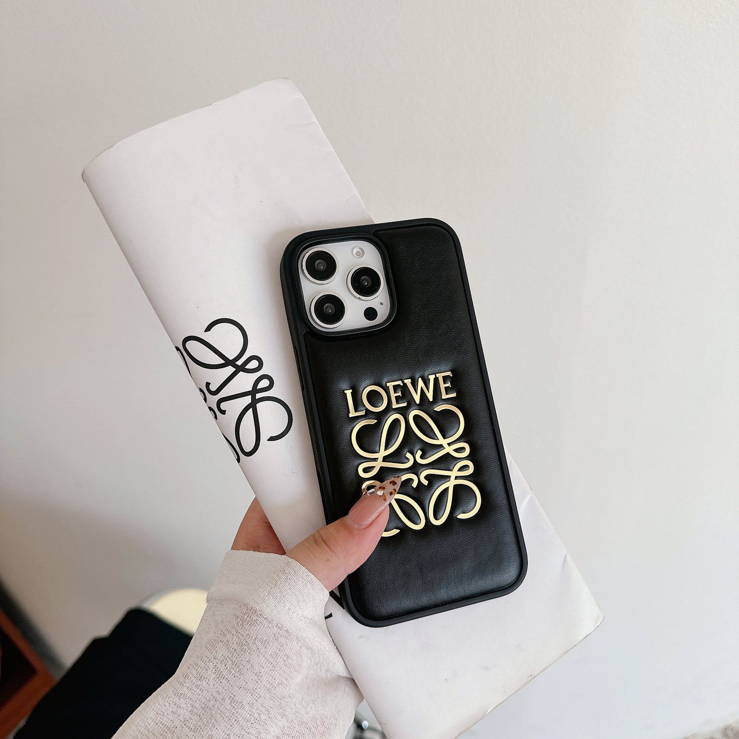 iPhone Leather Case Black