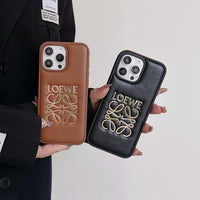 iPhone Leather Case Black