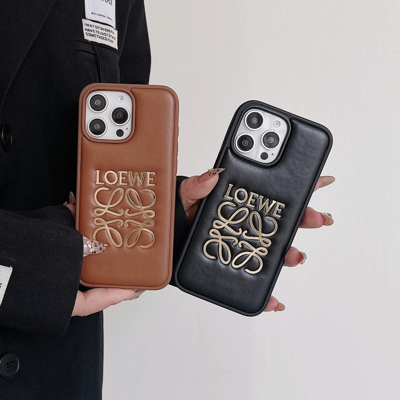 iPhone Leather Case Black