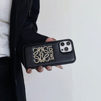 iPhone Leather Case Black