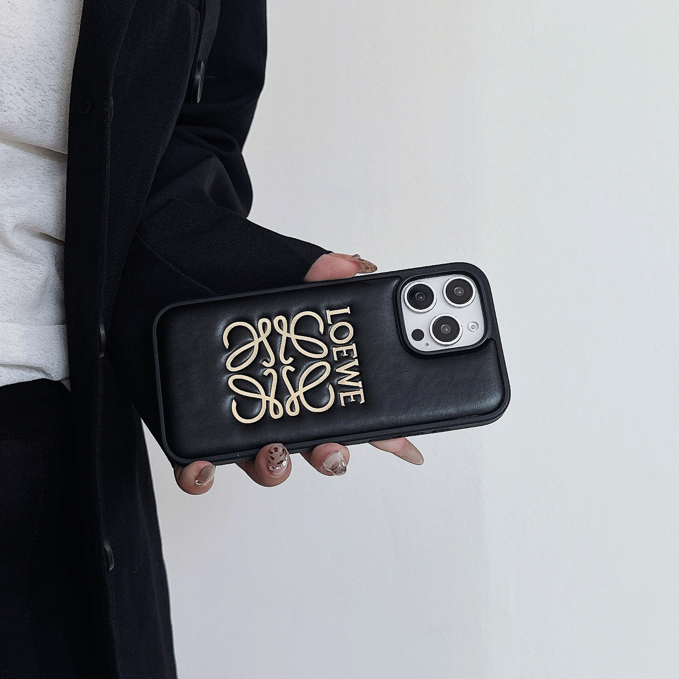 iPhone Leather Case Black