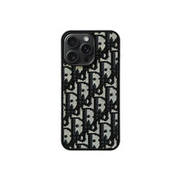 Luxury CD Black Monogram Phone Case