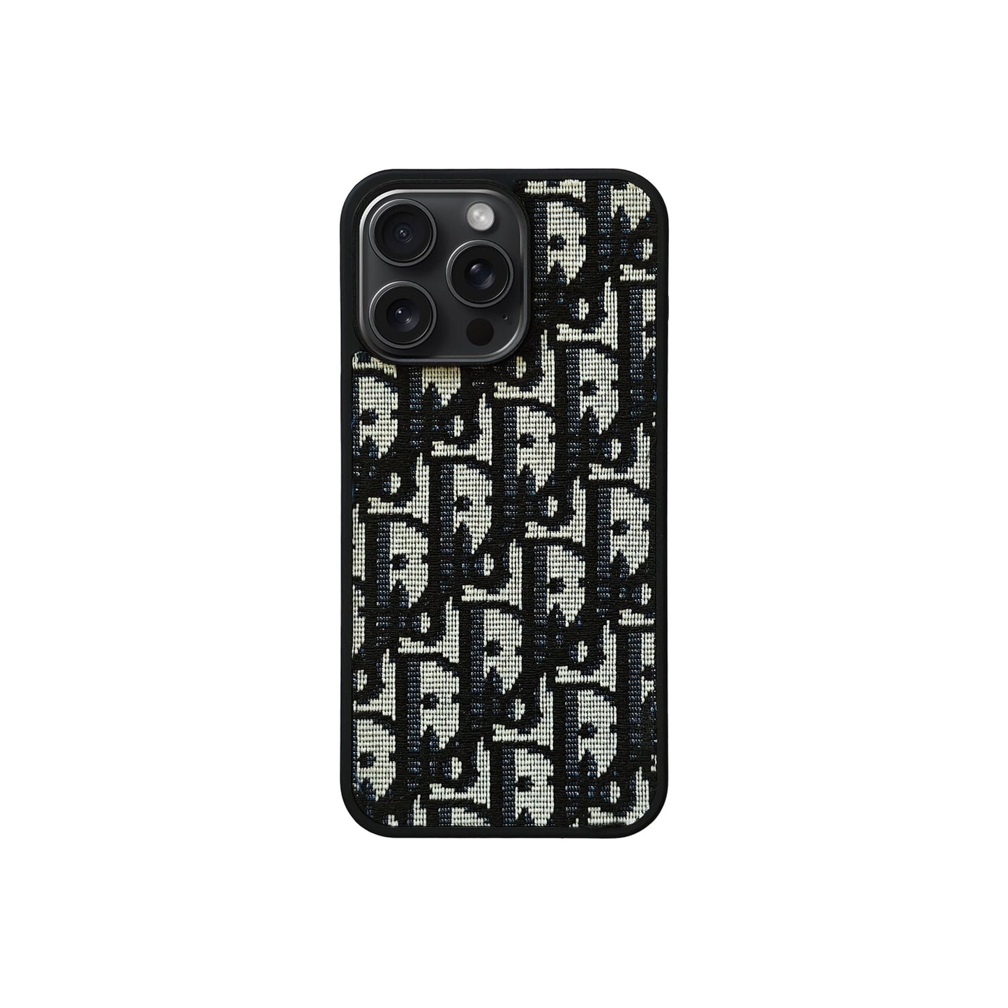 Luxury CD Black Monogram Phone Case
