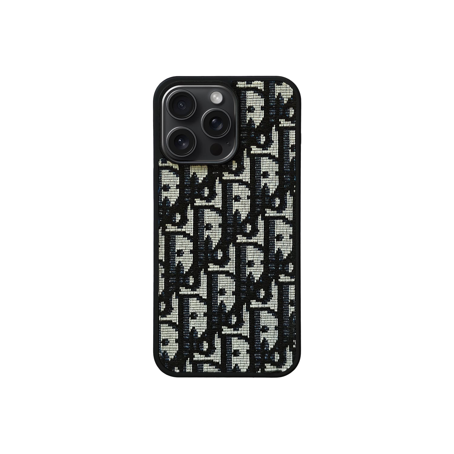 Luxury CD Black Monogram Phone Case