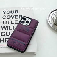 Purple North Face iPhone Case