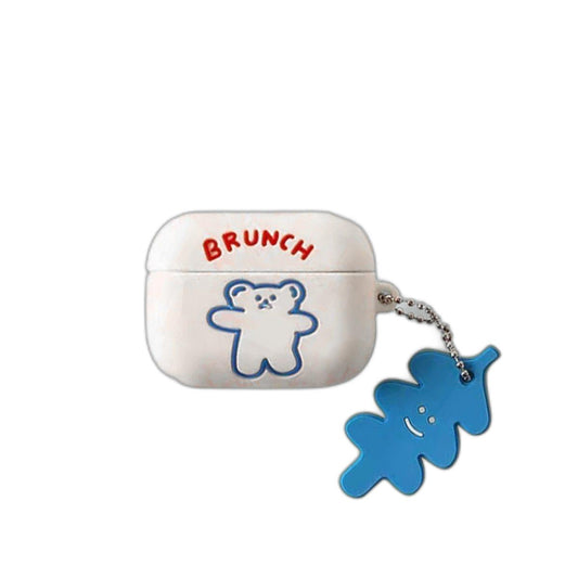 White Bear AirPods Case