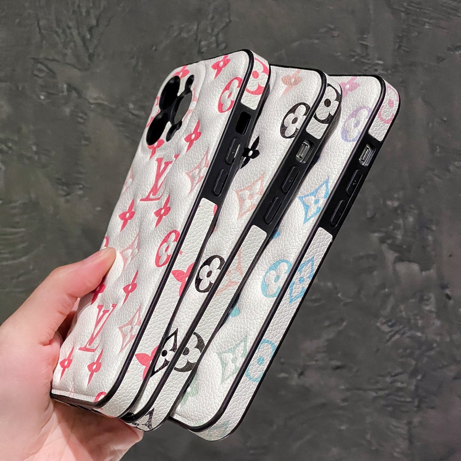 PufferMono Case - White/Blue