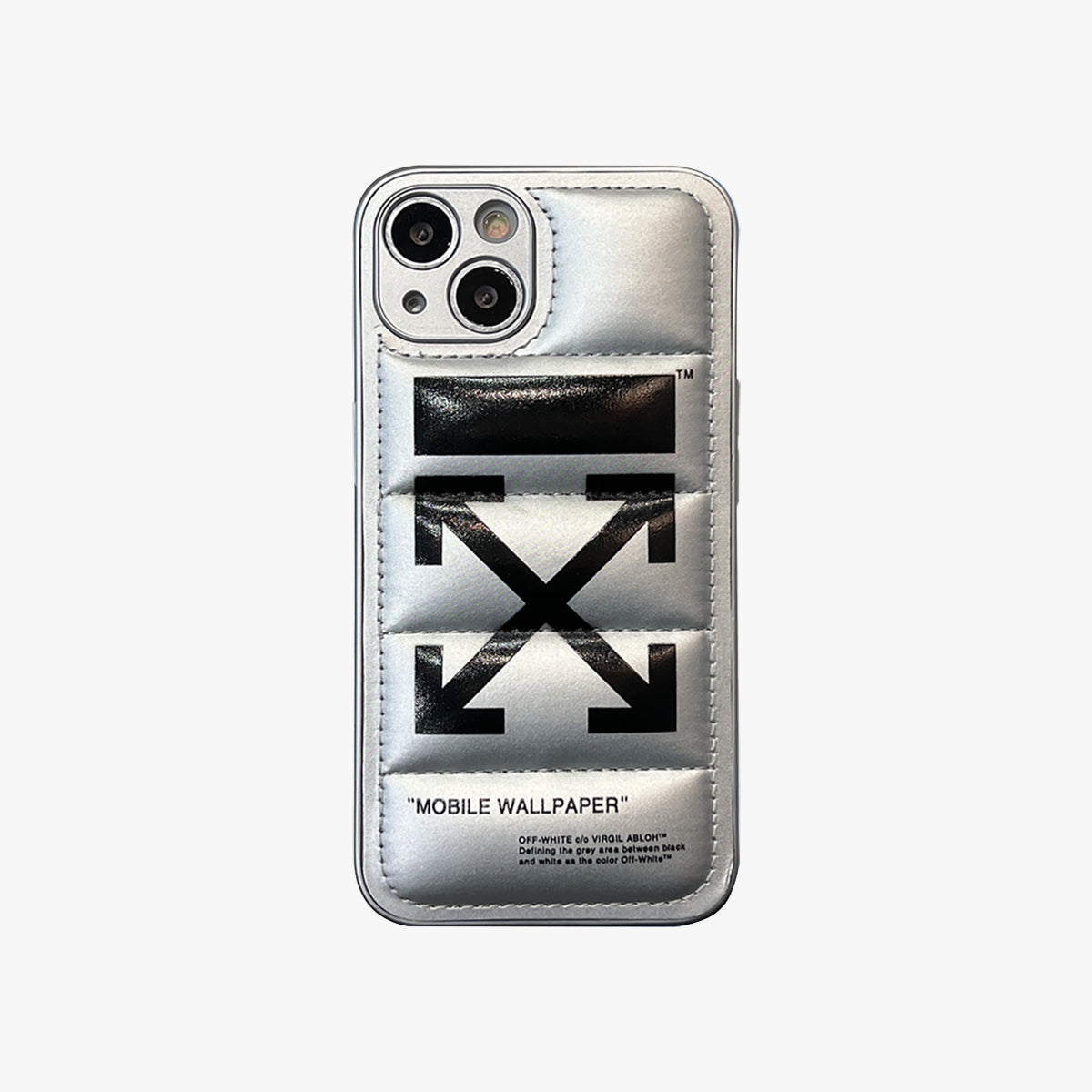 Silver OW Puffer Case