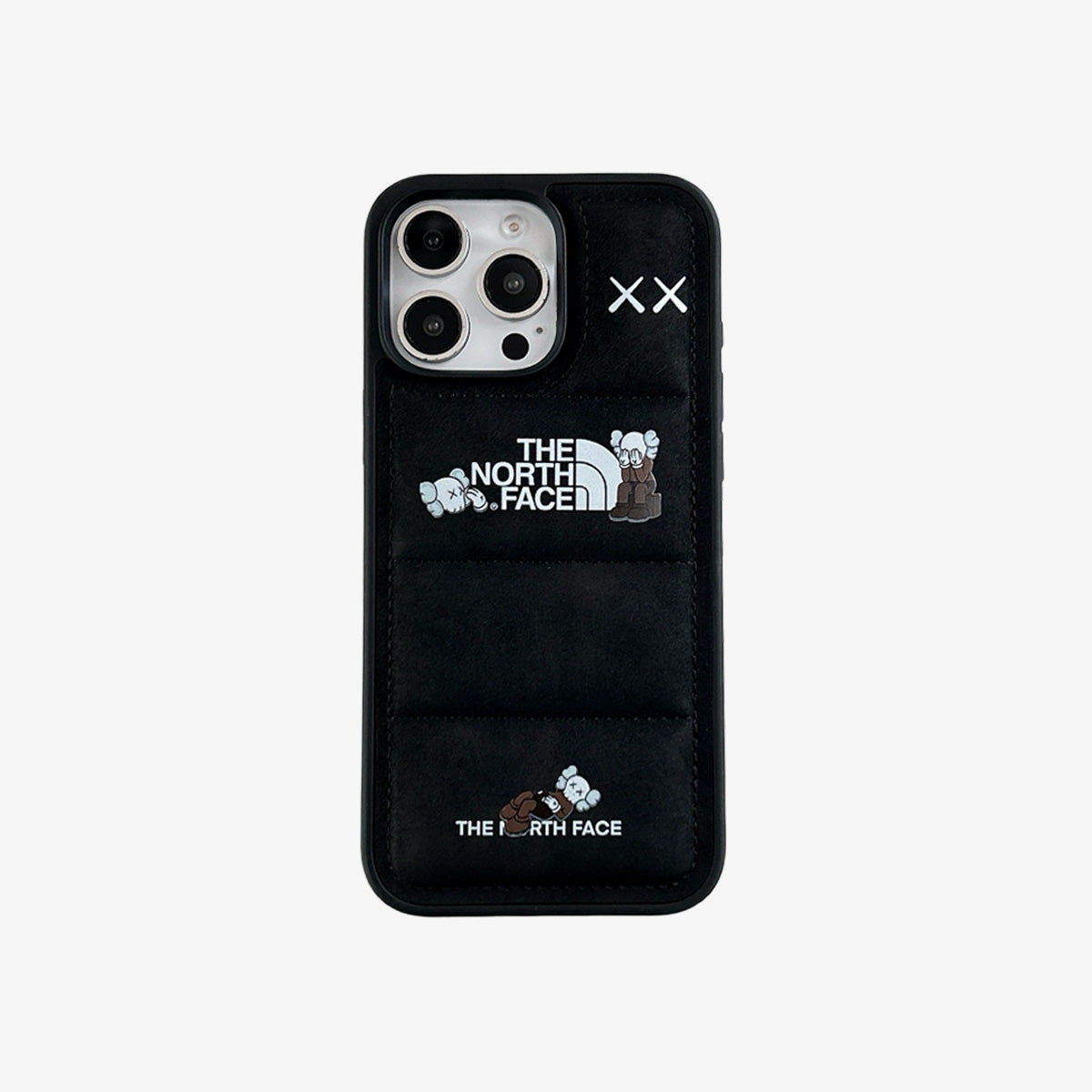 Faux Suede KS Puffer Case - Black