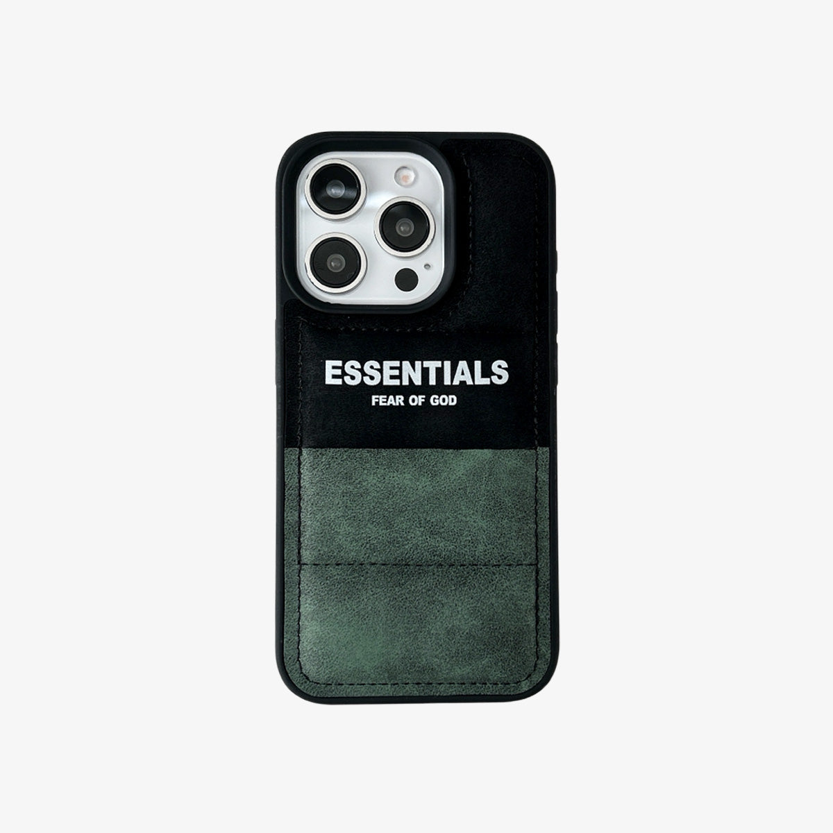 Faux Suede Puffer Green Case
