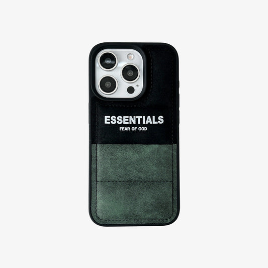 Faux Suede Puffer Green Case