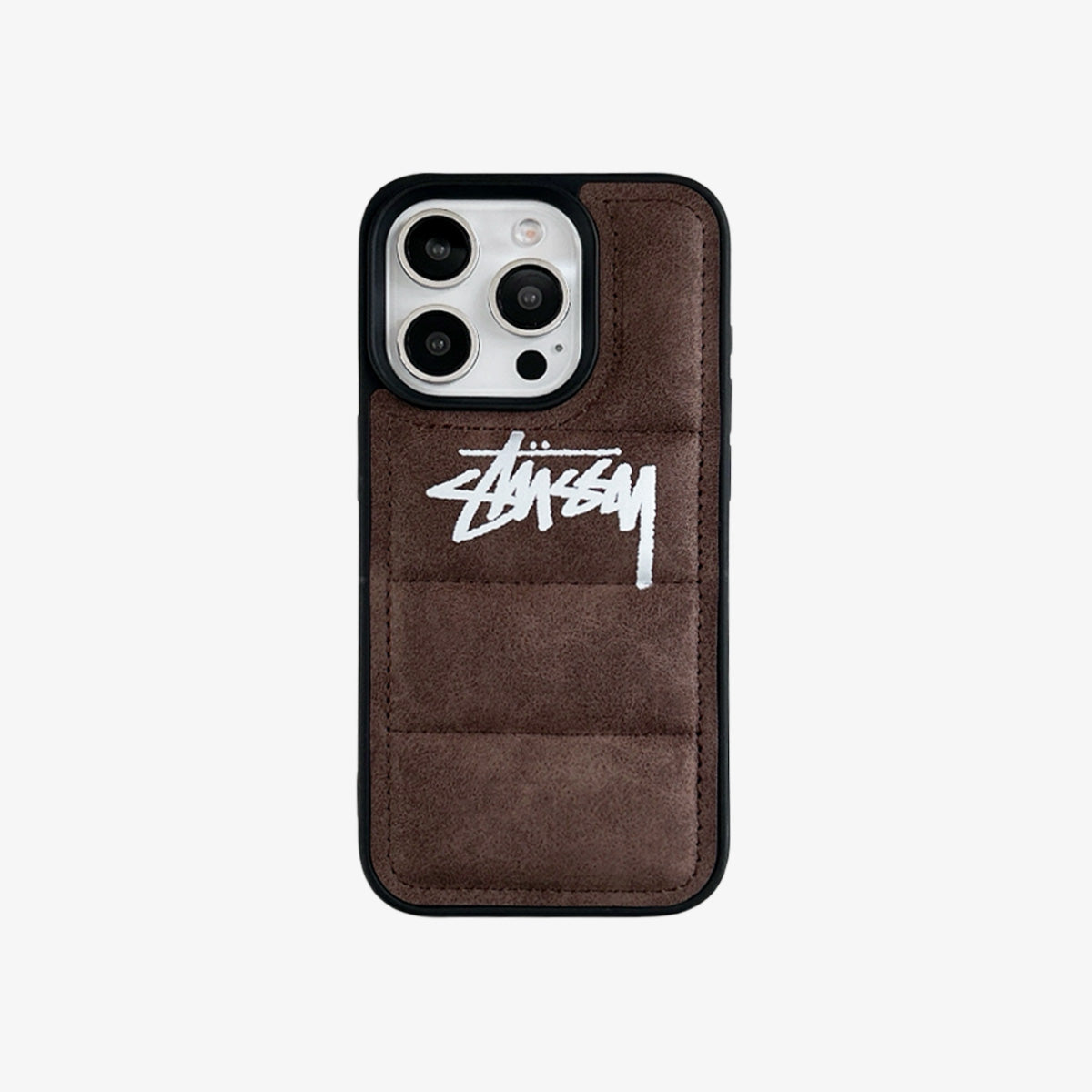 ST Suede Brown Puffer Case