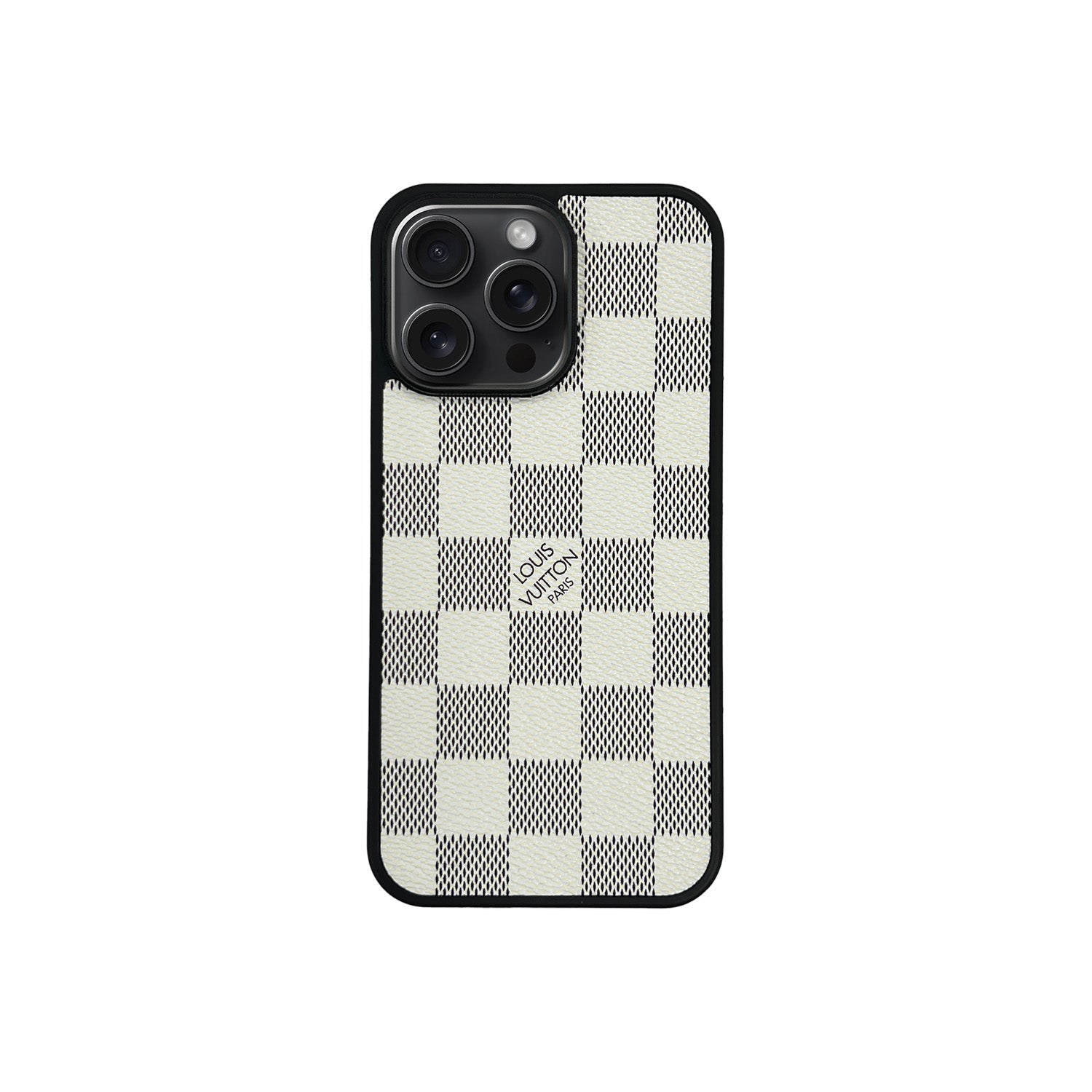 The Check Case - White
