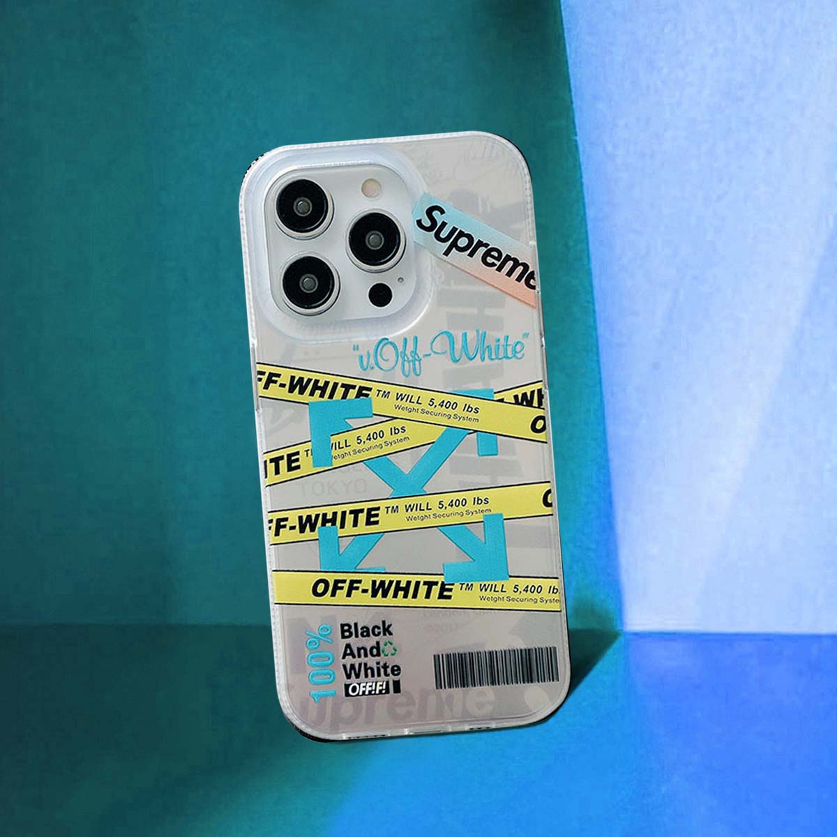 Striped Blue x Yellow Case
